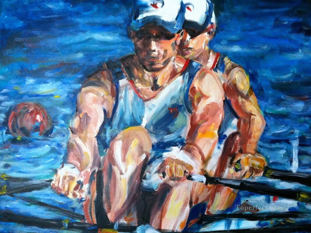 sport on water impressionist Oil Paintings